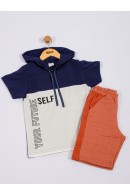 CONJUNTO INFANTIL MASCULINO COLOR BLOCK MARINHO 2400 - FTK BRAND 
