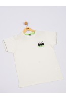 CAMISETA TEEN MASCULINO JUST RUN OFF WHITE 2424 - FTK BRAND 
