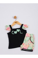 CONJUNTO INFANTIL FEMININO COOL PRETO 2350 - FTK BRAND 