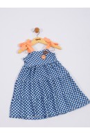VESTIDO INFANTIL FEMININO SMILE MARINHO 2355 - FTK BRAND 