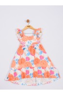 VESTIDO INFANTIL FEMININO MULLET LARANJA 2358 - FTK BRAND
